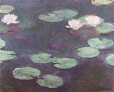 Pink Water-Lilies Claude Monet